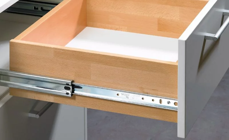 a drawer with a soft close mechanism